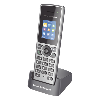 Teléfono IP Inalámbrico DECT / Alcance 350 m (1148.3 ft) Exterior / 10 Cuentas SIP / 20 Horas Conversación / Pantalla Color 1.8 Pulgadas / Audio Full HD