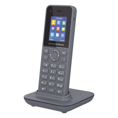 Teléfono IP Inalámbrico DECT / Alcance 400 m (1312.3 ft) Exteriores / 20 Cuentas SIP / Audio Full HD / Pantalla Color 1.8 pulgadas / 50 Horas Conversación