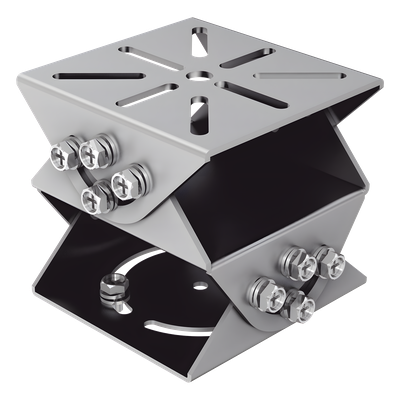 Montaje PT Universal / Multieje / Acero Gris Platino / 100×100×92.5 mm (3.94’×3.94’×3.64′) / 850 g (1.87 lb) / Interior y Exterior