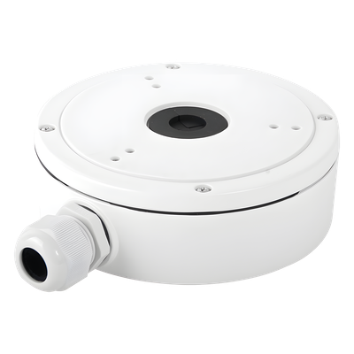 Caja de Conexiones para Cámara Domo / Aleación de Aluminio / IP66 / Conector 25 mm (1′) / 157 x 185 x 51.5 mm / 621 g