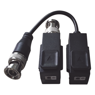 Kit Transceptor de Video / Hasta 8 Megapixel / Alcance 400 m (1312.3 ft) / HD-TVI / AHD / CVI / CVBS / Audio por Coaxitron / 100% Cobre
