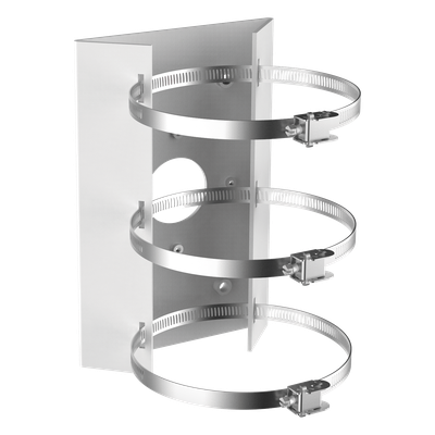 Soporte de Montaje en Poste / Ajustable / Interior y Exterior / Carga 10 kg (22.05 lb) / 240 mm (9.45 in)