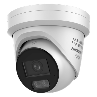 Cámara Turret IP / 12 Megapixel / 2.8 mm / AcuSense / WDR 120 dB / Dual Light 40 m (131.2 ft) / IP67 / PoE