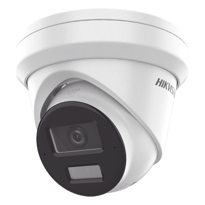Cámara Turret IP / 4 Megapixel / Dual Light 30 m (98.4 ft) / AcuSense / WDR 120 dB / IP67 / PoE