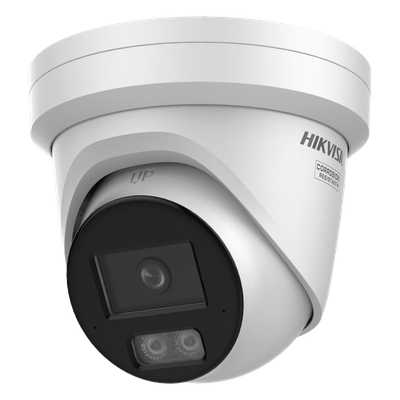 Turret IP / 8 Megapixel / Lente 2.8 mm / 30 m IR + Luz Blanca / 98 ft / IP67 NEMA 4X / WDR 130 dB / AcuSense 3.0 / AcuSeek / Metal