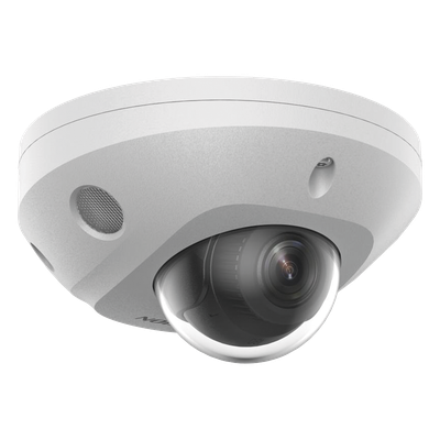 Mini Domo IP / 6 Megapixel / Dual Light 30 m (98.4 ft) / AcuSense / WDR 120 dB / IP67 IK8 / PoE
