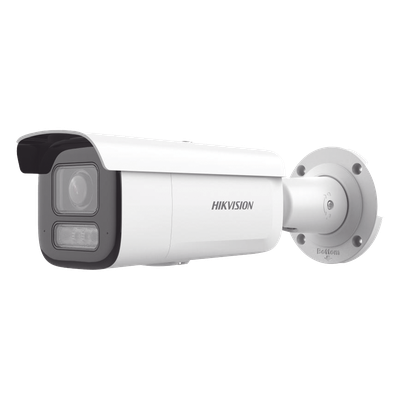 Cámara Bala IP / 8 Megapixel (4K) / Lente Motorizado 2.8-12 mm / Dual Light 60 m (196.9 ft) / AcuSense / WDR 120 dB / PoE 802.3at / IP67 / IK10