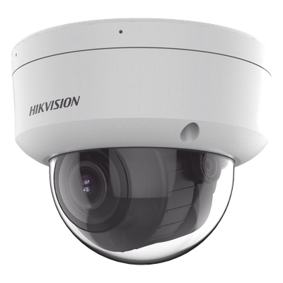 Cámara Domo IP / 6 Megapixel / Lente Motorizado 2.8-12 mm / Dual Light 40 m (131.2 ft) / WDR 120 dB / IP67 / IK10 / PoE / Alarmas I/O