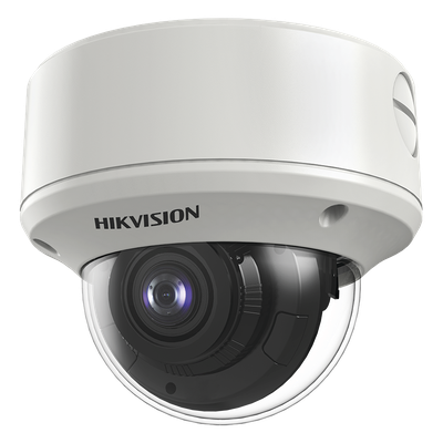Cámara Domo TURBOHD / 2 Megapixel / Ultra Baja Iluminación 0.003 Lux / WDR 130 dB / Lente Motorizado 2.7-13.5 mm / IR EXIR 60 m (196.9 ft) / IP67 / IK10 / Metal