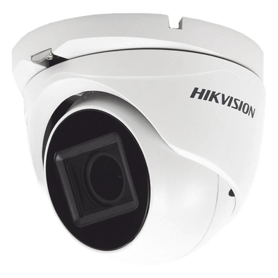Eyeball TURBOHD 4K / 8.29 MP / Lente Mot. 2.7-13.5 mm / IR EXIR 60 m / IP67 / dWDR / TVI-AHD-CVI-CVBS / 9-15 VDC / -40°C a 60°C / 4.4 x 4.1 x 4.3 in / 1.28 lb