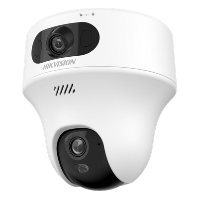 Cámara Turret IP / 6 Megapixel / Doble Lente 2.8 mm y 4 mm / Dual Light 10 m (32.8 ft) / Wi-Fi 6 / Audio Bidireccional / Interior