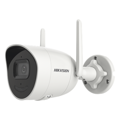 Cámara Bala IP / 2 Megapixel / Lente 2.8 mm / Ángulo 122° / IR 30 m (98.4 ft) / Wi-Fi / WDR 80 dB / IP66 / Audio Bidireccional