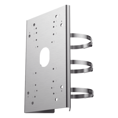 Adaptador de Poste para Domo PTZ / Polímero Anticorrosión / 2.5 kg / Montaje Versátil