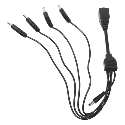 Cable de Distribución de Alimentación / 5 Vías / 4 Cámaras TurboHD / 12 VCC / 500 mA por Canal / Conector Plug 2.5′