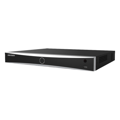 NVR IP / 12 Megapixel (4K) / 8 Canales / 8 Puertos PoE+ / Reconocimiento Facial 20,000 Rostros / AcuSense / 2 Bahías HDD / Alcance PoE 300 m (984.3 ft)