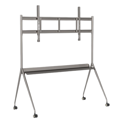 Soporte de Piso Móvil para Pantallas / 75″ y 86″ / Carga 100 kg / VESA 400×200 a 600×400 / Estructura Metálica 21.2 kg
