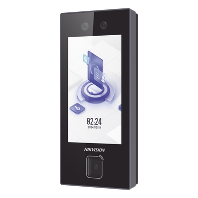 Terminal de Control de Acceso Facial / Lector QR Físico / 3,000 Rostros / Pantalla Táctil 4.5″ / PoE y Wi-Fi / IP65