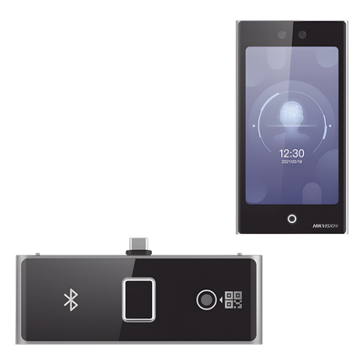 Terminal de Control de Acceso Facial / Pantalla Táctil 7″ / Wi-Fi / Huella, QR y Bluetooth / 10,000 Rostros / IP65 / Exterior