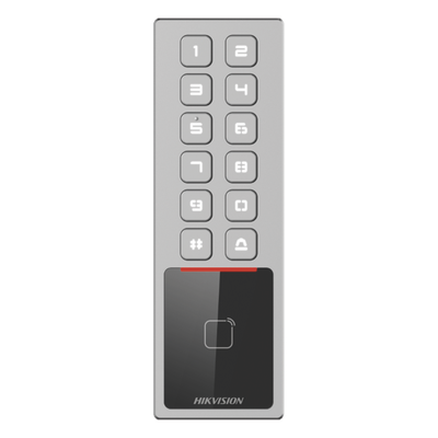 Teclado de Control de Acceso Antivandálico / IP65 & IK08 / 3,000 Usuarios / 10,000 Tarjetas / Lector MIFARE 13.56 MHz / TCP/IP y RS485 / 100,000 Eventos