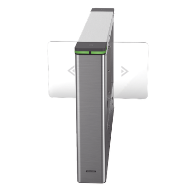 Torniquete Swing Central / Expansión de Carriles / TCP/IP iVMS-4200 / Carril 90 cm (35.4 in) / 6,000,000 MCBF / 12 Pares IR / Acero Inoxidable SUS304 / IP54