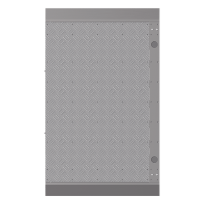 Base Adicional para Torniquete / Carril 90 cm (35.4 in) / No Requiere Anclaje / Paso de Cableado Integrado / Serie DS-K3B961