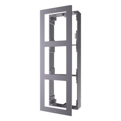 Base de Montaje para Videoportero IP / 3 Módulos / Superficie / Aluminio Anticorrosión / -40°C a +60°C (-40°F a 140°F)