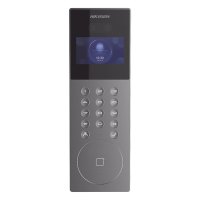 Videoportero IP Multiapartamento / 1080p HD / Reconocimiento Facial IA / Pantalla 4.3′ / 5,000 Rostros / 25,000 Tarjetas / IP65 / 500 Departamentos / 9 Frentes de Calle