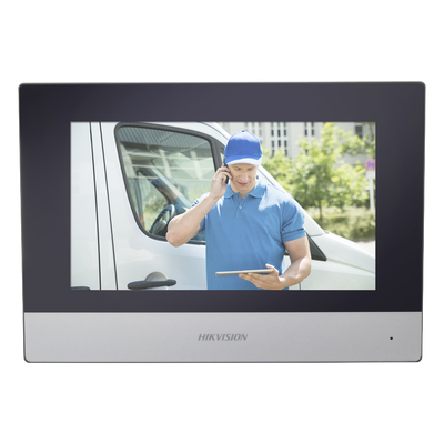 Monitor Híbrido IP WiFi Touch Screen / 7″ / Resolución 1024×600 / PoE 802.3af / Audio Bidireccional / 8 Entradas de Alarma / Compatible 4 Hilos Analógicos