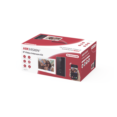Kit de Videoportero IP / 2 Megapixel / IR 2.5 m (8.2 ft) / Pantalla Táctil 7″ / Wi-Fi 2.4 GHz / Lector MiFARE / IP65
