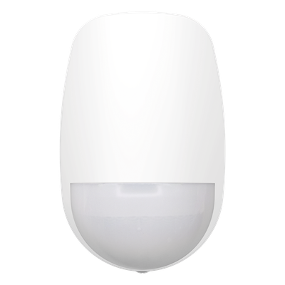 Detector PIR Inalámbrico de Doble Tecnología / Inmunidad a Mascotas hasta 24 kg / Rango 12 m (39.4 ft) / Ángulo de Cobertura 85.9° / Batería 5 Años