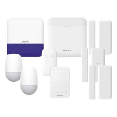 Kit de Alarma Inalámbrica / 48 Zonas / 6 Dispositivos Incluidos / 433 MHz / Batería de Respaldo 12 h / WiFi / IP65