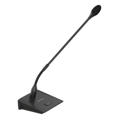 Micrófono de Voceo / Cuello Ganso 409 mm / Alimentación 12 V / Phantom 48 V / Respuesta 20 Hz a 20 kHz / LED
