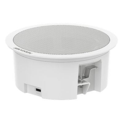 Altavoz IP de Techo / 3 Watts / PoE+ / Bluetooth / Alarma 2 Entradas / Audio 3.5 mm / Memoria 4 GB