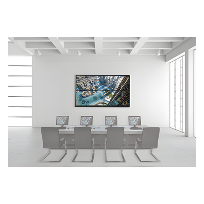 Kit Videowall 2×2 / 4 Pantallas 46″ Full HD / Decoder 128 Canales / Base de Pared Metálica / Salida 4K / 16 Puertos HDMI