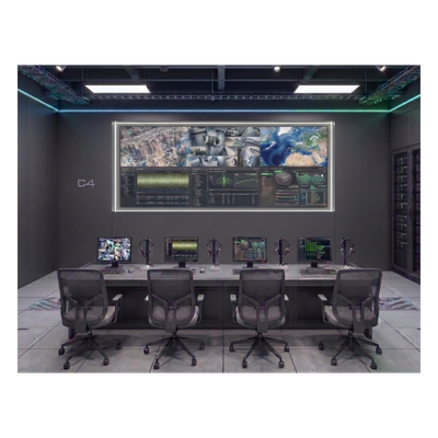 Videowall 3×2 / 6 Pantallas 55″ Full HD / Bisel 3.5 mm / Decodificador 16 Salidas HDMI 4K / 256 Canales / Montaje de Pared / Operación 24/7