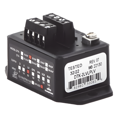 Protector Bajo Voltaje / 2 Pares / NAC SLC IDC PIV / Terminales Tornillo / -40°C a 70°C / Riel DIN