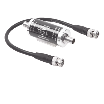 Protector Coaxial BNC / 20,000 A / 75 Ohms / 0-10 MHz / 3.58 x 1.1 pulgadas / -40°F a 158°F