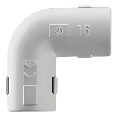Codo 90° para Tubería Rígida / 32 mm / PVC Auto-extinguible / Libre de Halógenos / Unión por Adhesivo