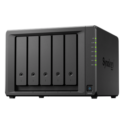 Unidad de Expansión NAS / 5 Bahías SATA / Intercambio en Caliente / USB Tipo-C / HDD y SSD 2.5″ y 3.5″