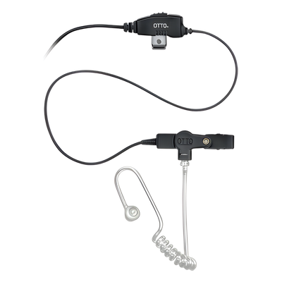 Kit Micrófono-Audífono / 1 Cable / Tubo Acústico Desconexión Rápida / Compatible Kenwood NX-340/320/420 / 25,000 Ciclos Flexión / PTT Mini