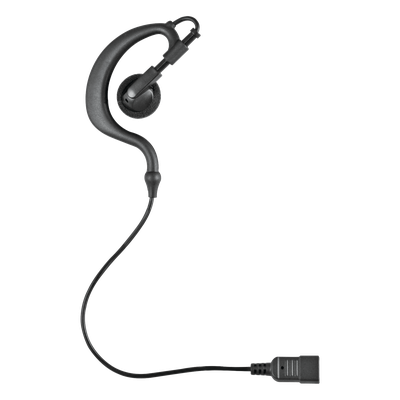 Audífono de Gancho para Radio / Cables Reforzados con Kevlar / Conector 5 lbs / Compatible 1 y 2 Cables / PTT Optimizado