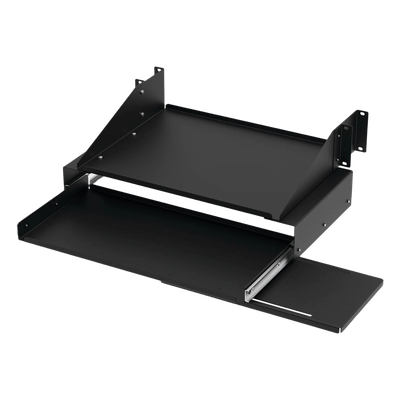 Charola Extraíble para Rack 19in / Teclado y Mouse / 4 UR / 45.5 kg / Extensión 267 mm / Acero Calibre 16