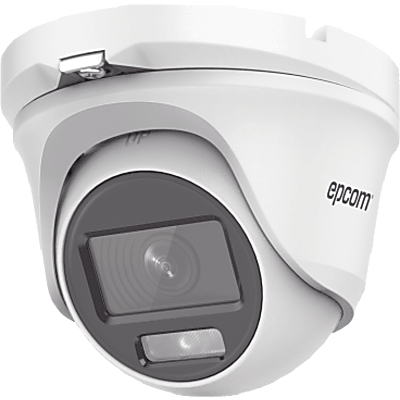 Cámara Eyeball TurboHD / 3K 2960×1665 / Lente 2.8 mm / ColorVu Luz Blanca 20 m (65.6 ft) / Audio por Coaxitron / IP66 / dWDR / 4 Tecnologías TVI-AHD-CVI-CVBS