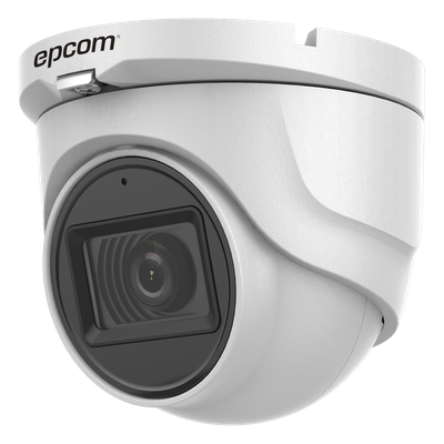 Cámara Turret TURBOHD / 5 Megapixel / Lente 2.8 mm / Ángulo 85.5° / IR 30 m (98.4 ft) / IP67 / 4 Tecnologías / Audio por Coaxitron