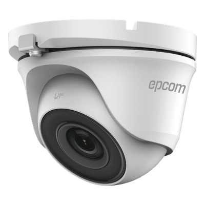 Cámara Turret TURBOHD / 5 Megapixel / Lente 2.8 mm / 85° de Visión / IR EXIR 20 m (65.6 ft) / IP66 / Metal