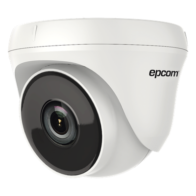 Cámara Turret TURBOHD / 5 Megapixel / 85° de Apertura / IR EXIR 20 m (65.6 ft) / 4 Tecnologías de Video / Interior / Policarbonato