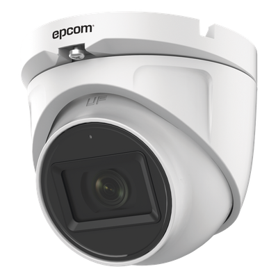 Cámara Domo TURBOHD / 2 Megapixel / Gran Angular 106° / IR 20 m (65.6 ft) / Audio por Coaxitron / IP66 / Metal