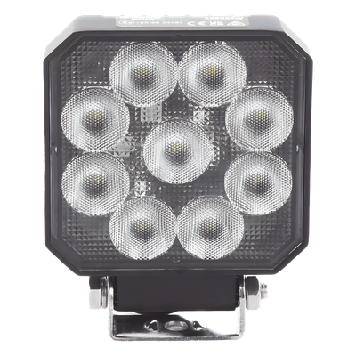 Luz de trabajo / 9 LED / 1050 lm / 12-24 Vcd / 130x101x37 mm / 5.1×4.0x1.5 in