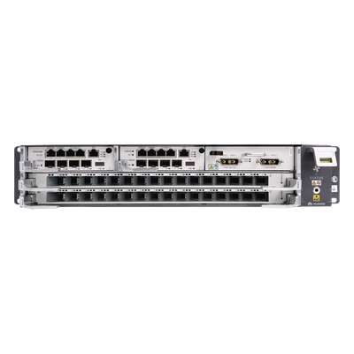 OLT GPON Carrier Class / 16 Puertos GPON SFP C+ / 2 Ranuras / 2 UR / Rango -40°C a +65°C / 105W a 284W