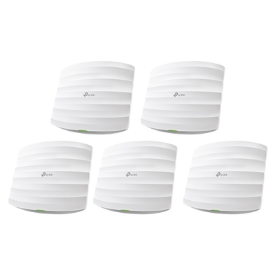 Kit de 5 Access Points / Doble Banda AC / 1350 Mbps / MU-MIMO / PoE 802.3af y Pasivo / 100 Clientes / 4 Antenas Internas